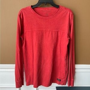 American Eagle Faded Red Long Sleeve Tee Vintage Size Small
